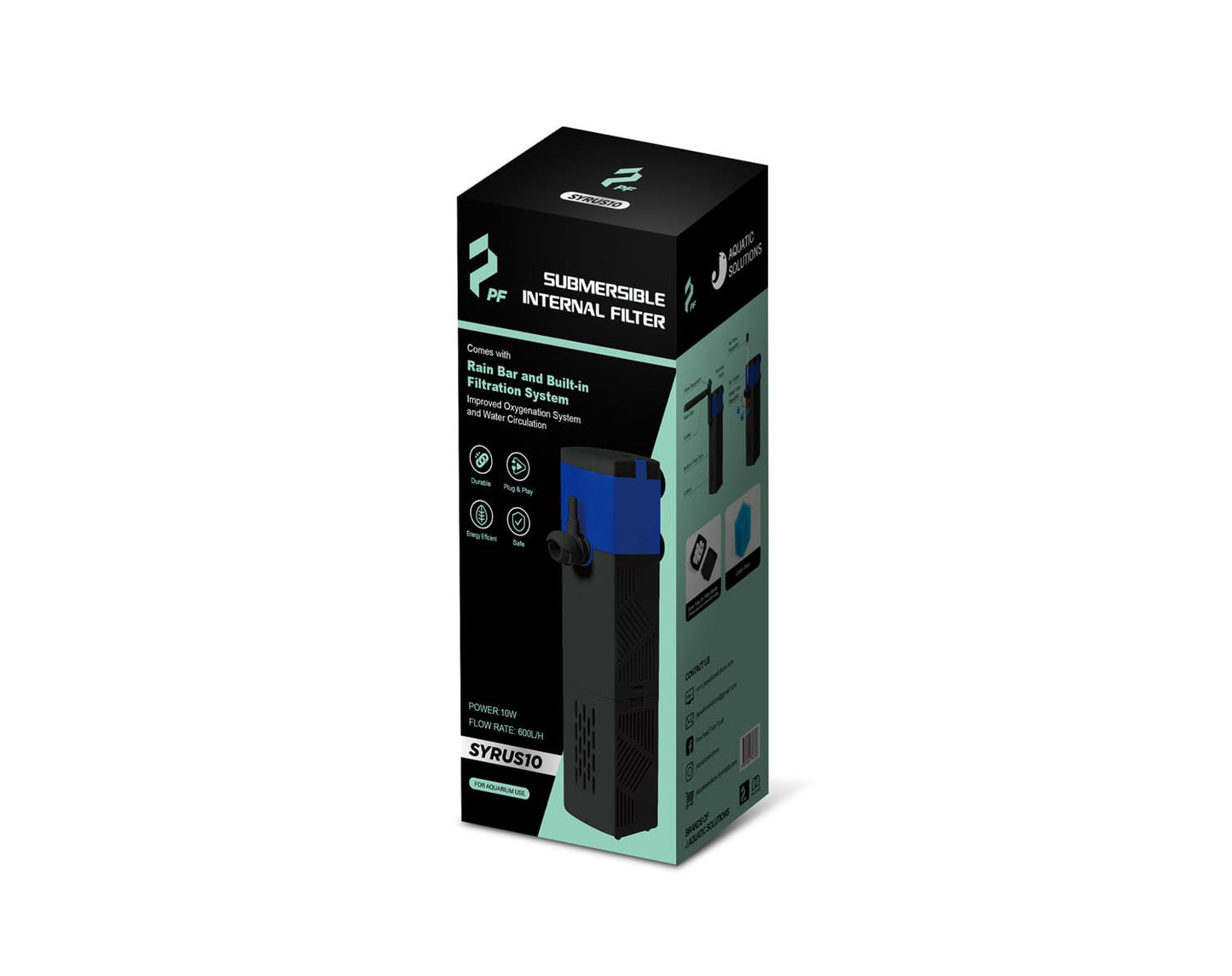 PF SYRUS Aquarium Internal Filter Pump